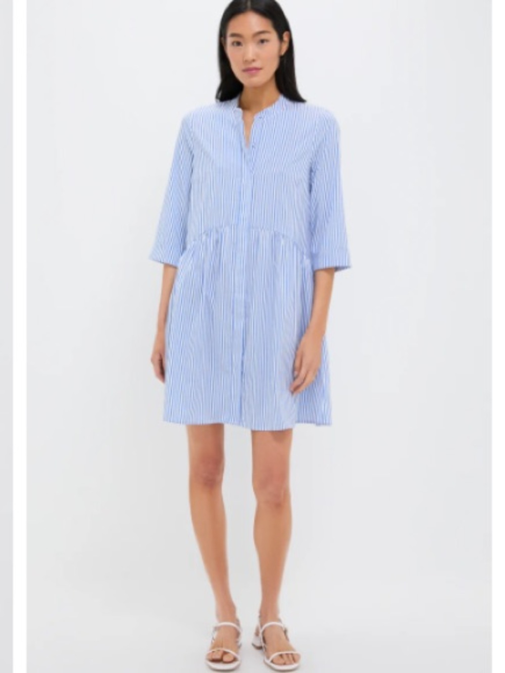 Tuckernuck Blue Stripe Royal Shirt Dress  Size Medium - Picture 6 of 13